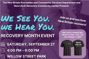 We See You. We Hear You. Recovery Month Event