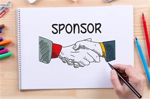 Handshake drawing: "Sponsor"